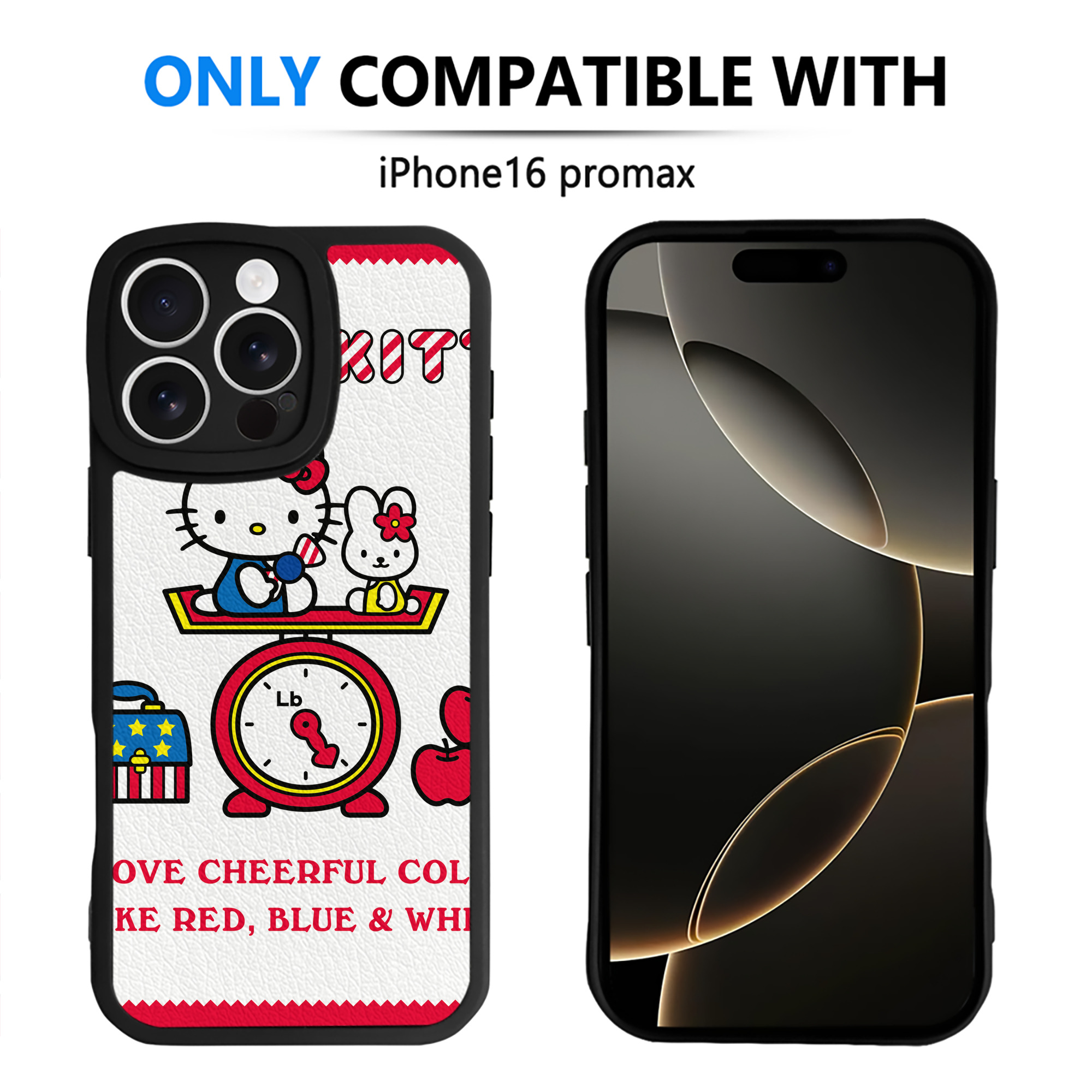 （画像用） Hello Kitty ハローキティ 【iPhone 16シリーズ対応】シリコンスマホケース（レザー調） 材質：シリコン